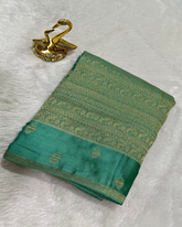 Banaras Brocade Silk Saree With Satin Border Deep Maroon & Gold Zari Design | Glow & Glitter Boutique