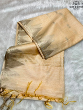Golden Temple Border Art Silk Saree | Glow & Glitter Boutique