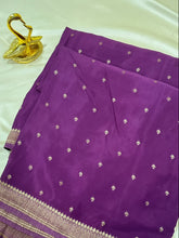 Banaras Crepe silk saree Wine Color | Glow & Glitter Boutique