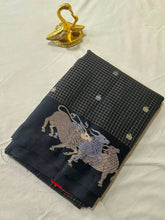 Vintage Banaras silk Black color | Glow & Glitter Boutique