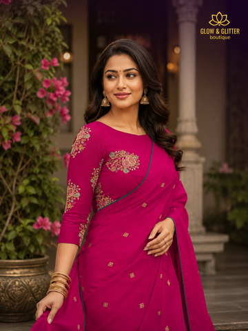 Premium Designer Sarees for Women | Glow & Glitter Boutique