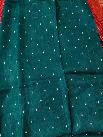 Vintage Viscose silk saree with blouse Deep Maroon | Glow & Glitter Boutique
