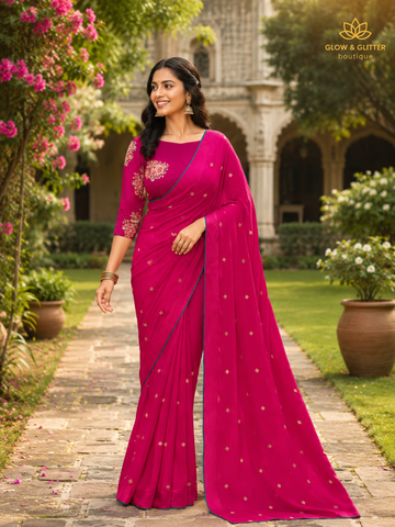 Premium Designer Sarees for Women | Glow & Glitter Boutique