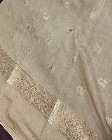 Assam silk saree Wine With Beige Border | Glow & Glitter Boutique