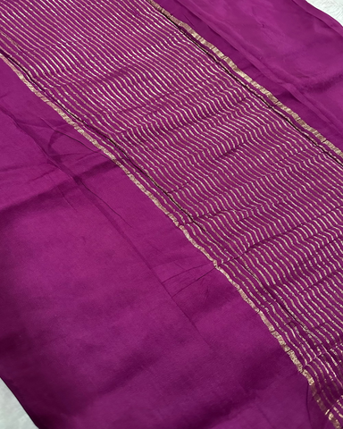 Viscose silk saree Wine with Mango Design Thin Border | Glow & Glitter Boutique