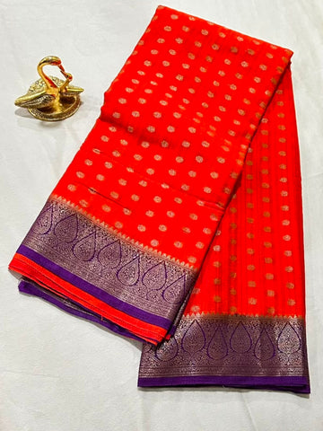 Premium Banaras georgette silk | Glow & Glitter Boutique