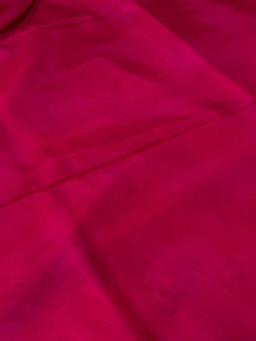 Banaras digital silk saree Rani Pink Shade | Glow & Glitter Boutique