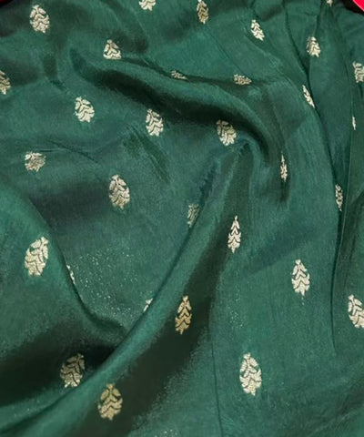 Vintage style viscose silk saree Red  Shade | Glow & Glitter Boutique