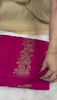 S-Tussar silk saree Pink Border less | Glow & Glitter Boutique