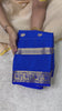 Semi crepe Silk Saree With Bentex Border Deep Royal Blue & Gold Zari Design | Glow & Glitter Boutique