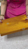 Straight Golden Yellow Shade Semi Raw Silk | Glow & Glitter Boutique